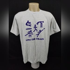 Vintage 90's Best Fruit Of The Loom Printed T-Shirt,Color:Gray,Size:XL